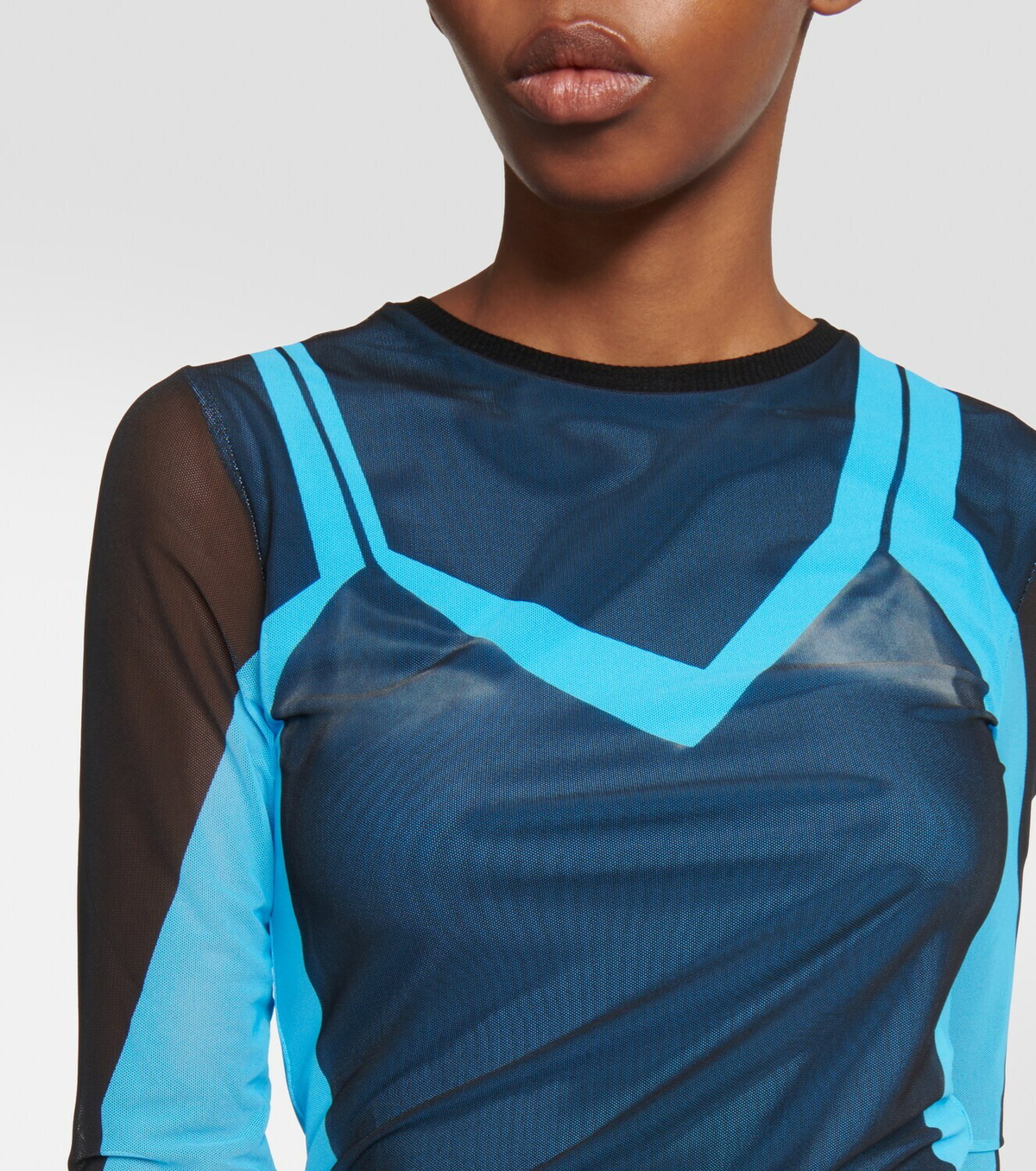Loewe Colorblocked mesh top