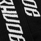 Rhude Men's 4x4 Sport Sock in Black