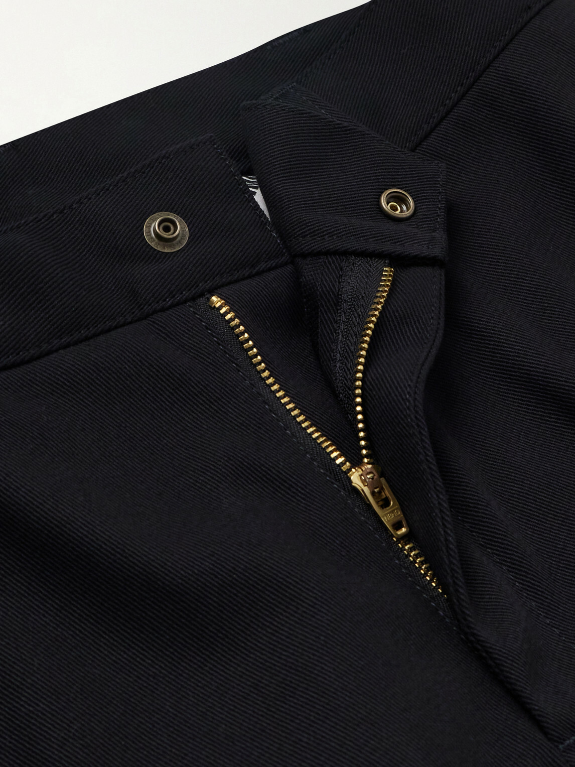 Neighborhood - Wide-Leg Twill Trousers - Black