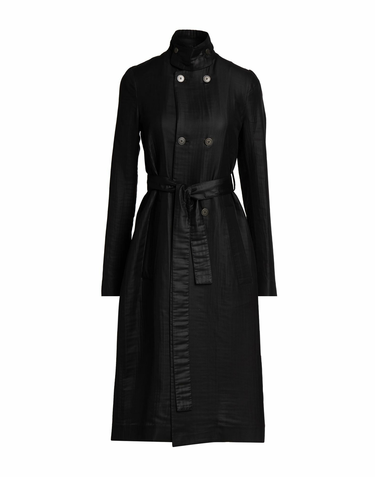 Sapio Womens Overcoat & Trench Coat in Black
