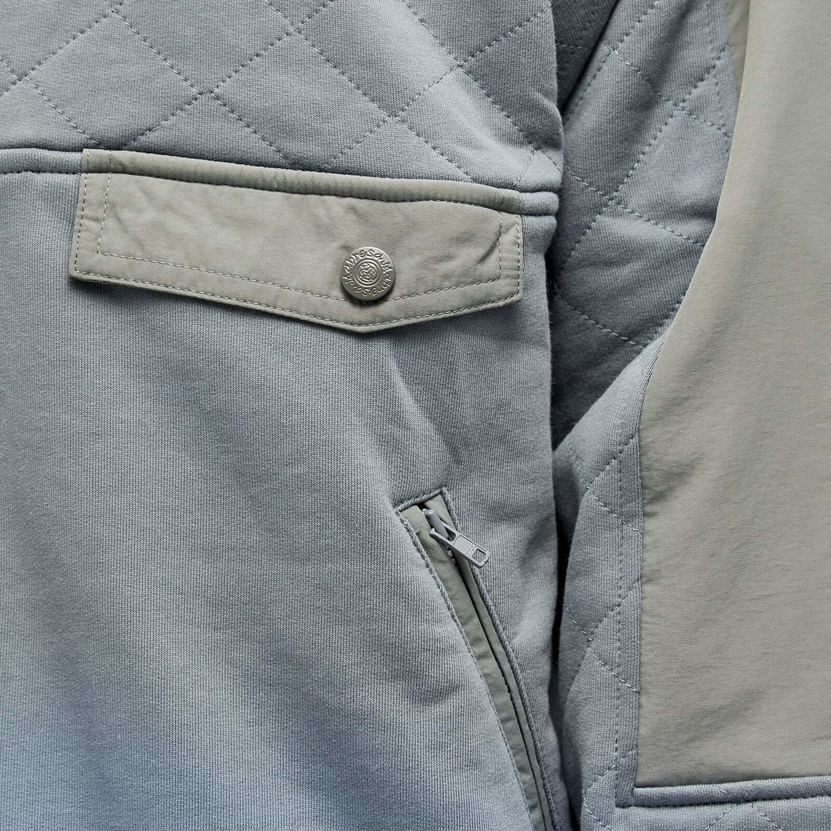 Manresa Men's Half Zip Knit in Gark Grey/Grey