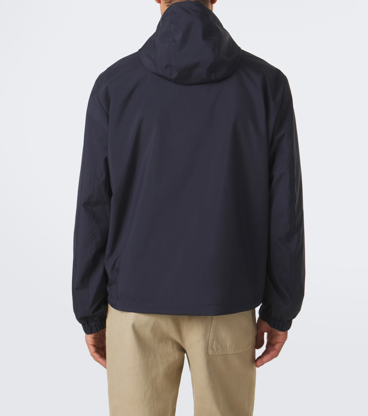 Tod's Leather-trimmed raincoat