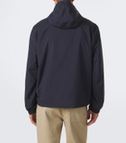 Tod's Leather-trimmed raincoat
