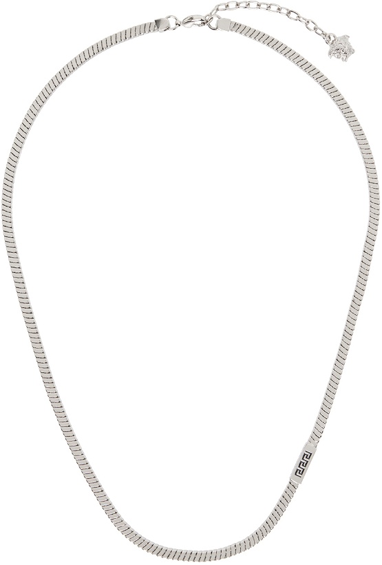 Photo: Versace Silver Logo Necklace