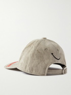 READYMADE - Logo-Embroidered Distressed Cotton-Canvas Baseball Cap