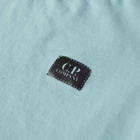 C.P. Company Undersixteen Women's Small Logo Tee in Mineral Blue