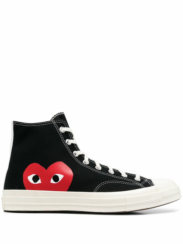 Photo: COMME DES GARCONS PLAY - Chuck Taylor High-top Sneakers