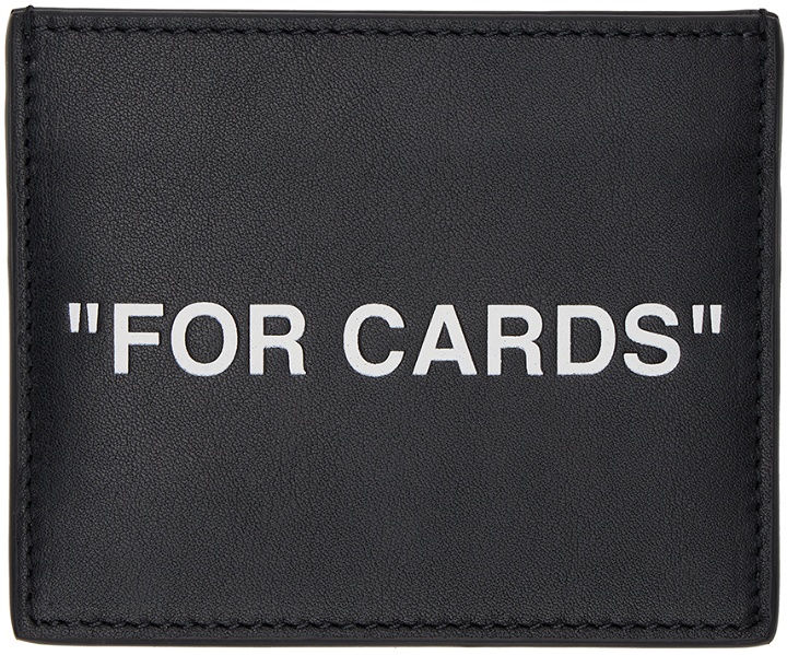 Photo: Off-White Black 'For Cards' Card Holder