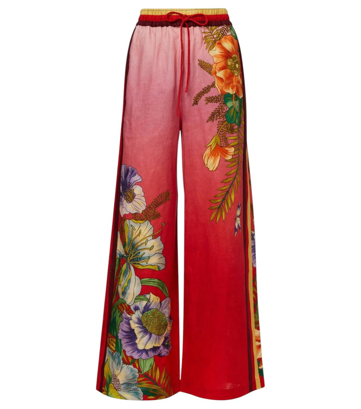 Alémais La Musica printed silk palazzo pants ALÉMAIS