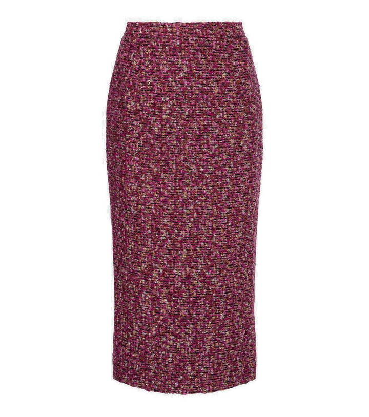 Photo: Alessandra Rich Sequined tweed midi skirt