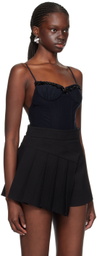 SHUSHU/TONG Navy Ruffled Bodysuit