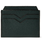 Valextra - Pebble-Grain Leather Cardholder - Green