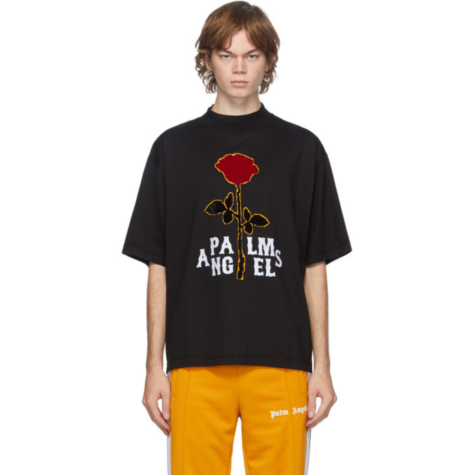 Photo: Palm Angels Black Rose Boxy T-Shirt