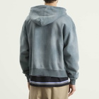 BEAMS Men's Fade Rivet Zip Hoodie in Fade Grey