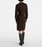 Jardin des Orangers Knitted wool and cashmere polo dress