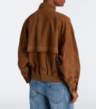 Agolde Blair suede blouson jacket
