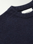 Kestin - Brushed Shetland Wool Sweater - Blue