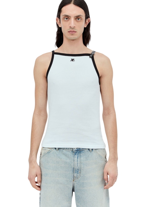 Photo: Courrèges Buckle Contrast Tank Top