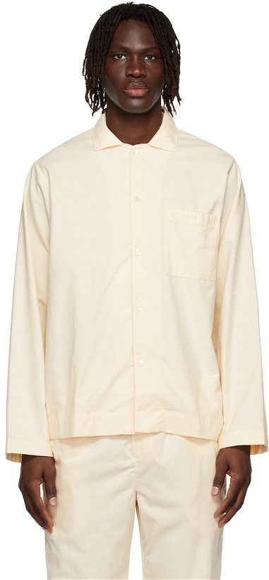 Photo: Tekla Off-White Flannel Pyjama Shirt