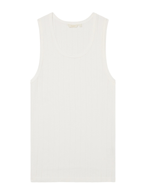 Photo: Aimé Leon Dore - Pointelle-Knit Cotton and Linen-Blend Tank Top - White