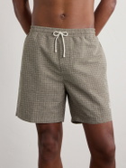 Brunello Cucinelli - Straight-Leg Mid-Length Printed Swim Shorts - Green