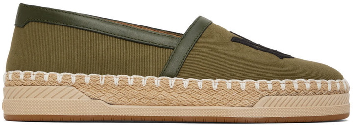 Photo: AMIRI Khaki Embroidered Espadrilles