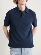 LOEWE - Slim-Fit Logo-Embroidered Cotton-Piqué Polo Shirt - Blue