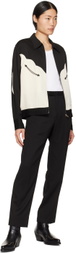 The Letters Black & Off-White Western Jacket