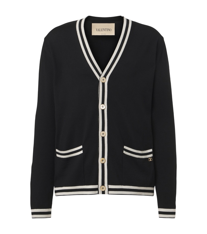 Photo: Valentino VLogo virgin wool cardigan