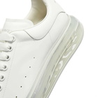 Alexander McQueen Men's Air Bubble Wedge Sole Sneakers in White/White