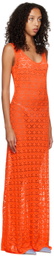 Marco Rambaldi SSENSE Exclusive Orange Long Dress