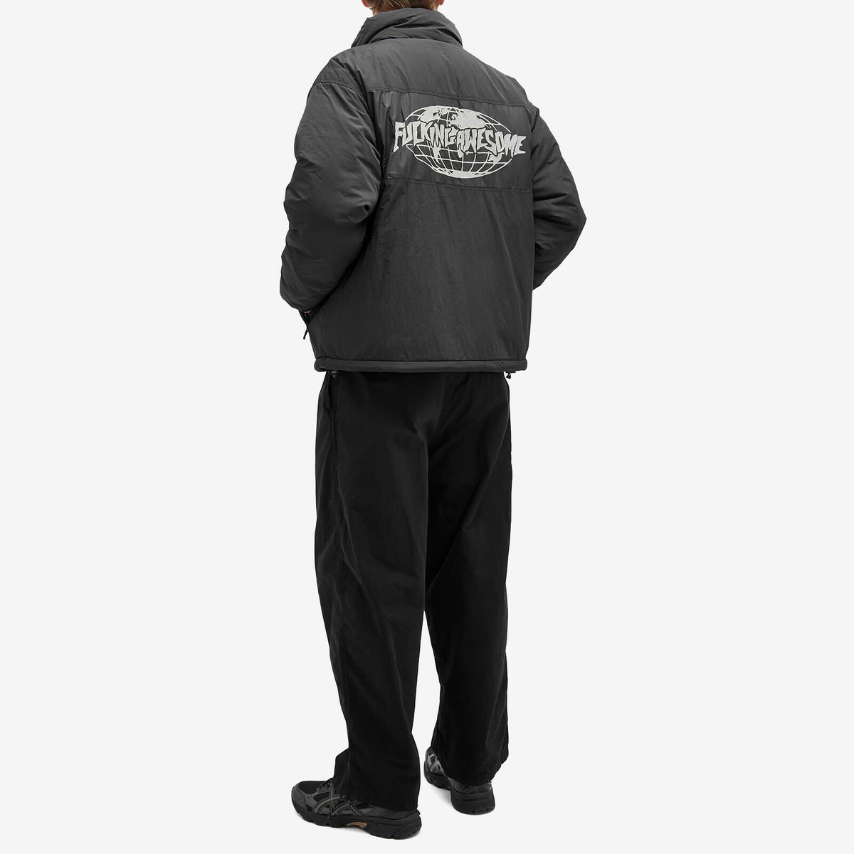 Fucking Awesome Men's Reverse Puffer Jacket in Black Fucking