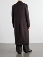 Our Legacy - Extended Whale Double-Breasted Virgin Wool-Twill Coat - Brown