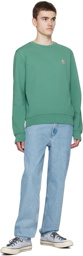 Maison Kitsuné Green Fox Head Sweatshirt