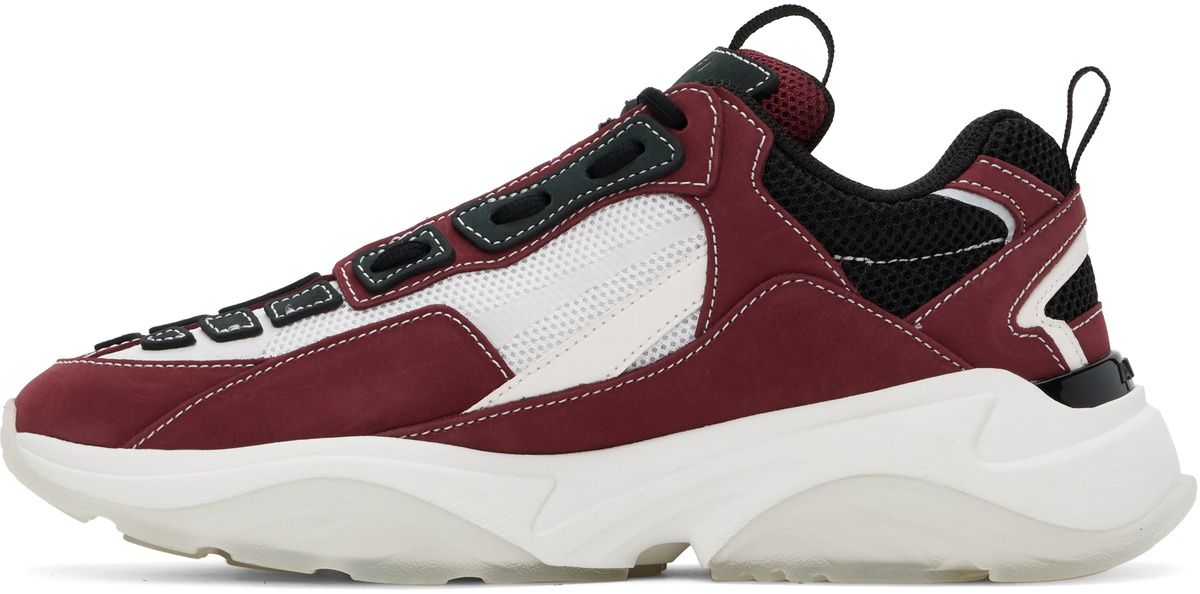新作商品 & White AMIRI Burgundy Amiri Sneakers Runner Bone ネイルパーツ