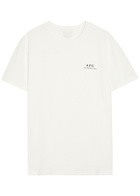 A.P.C. Logo-print Cotton T-shirt White