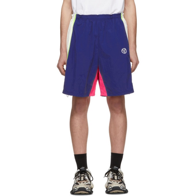 Photo: VETEMENTS Blue and White 90s Tracksuit Shorts