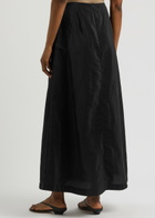 BY Malene Birger Isoldas Satin Maxi Skirt Black