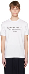 Giorgio Armani White Printed T-Shirt