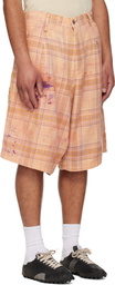 R13 Orange Jesse Carpenter Shorts