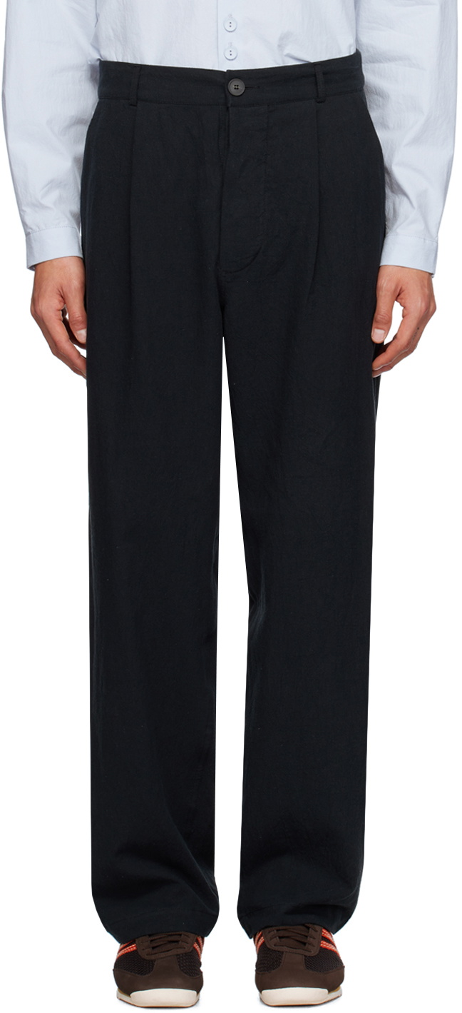 XENIA TELUNTS Black Typewriter Trousers
