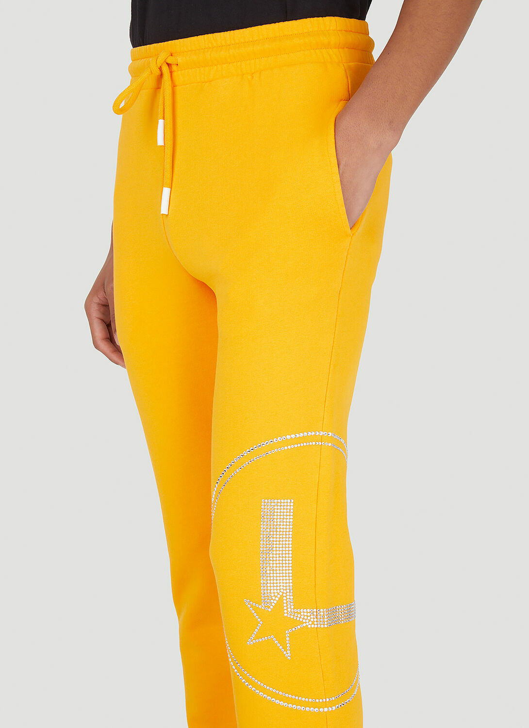 Lourdes Sequin Graphic Track Pants