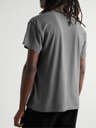 Les Tien - Inside Out Garment-Dyed Cotton-Jersey T-Shirt - Gray