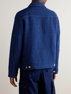 Folk - Prism Cotton-Seersucker Jacket - Blue