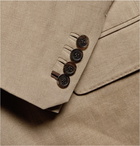 Berluti - Tan Slim-Fit Linen and Silk-Blend Blazer - Men - Brown