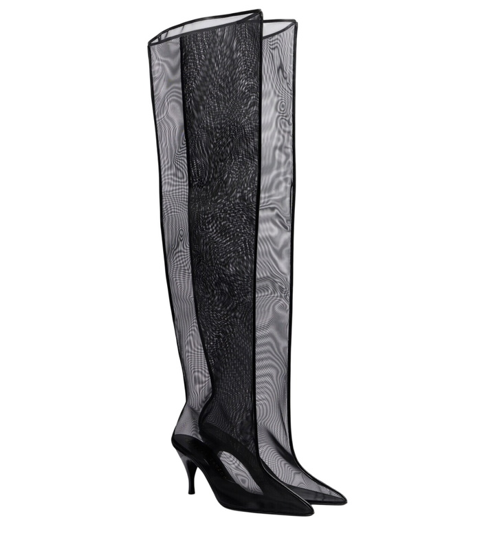 Photo: Herbert Levine Drawing A Blank 85 mesh knee-high boots