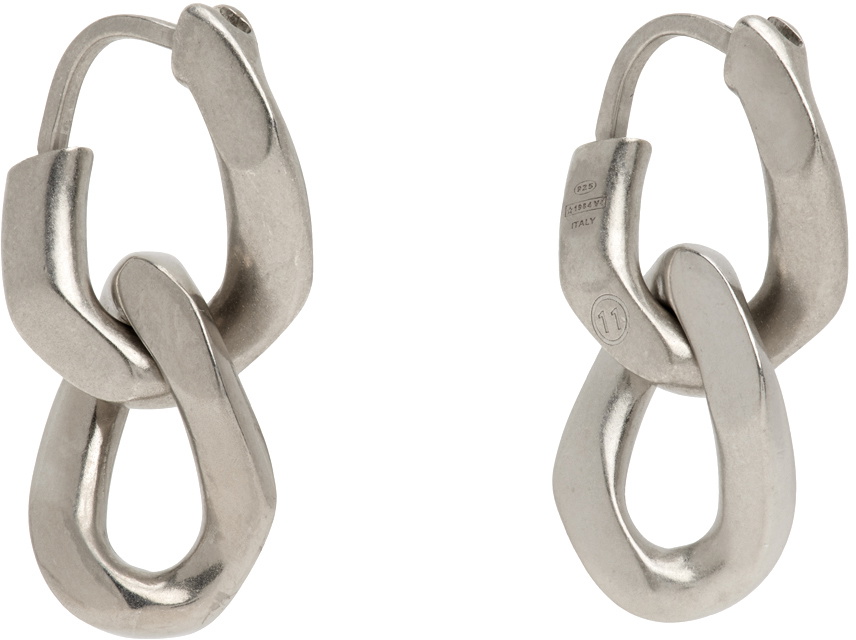 Maison Margiela Silver Gourmette Collection Earrings