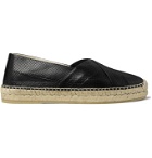 Gucci - Perforated Leather Espadrilles - Black