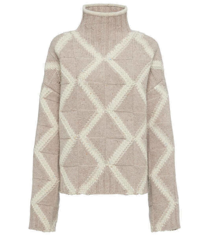 Photo: Bottega Veneta Argyle intarsia wool sweater