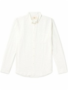 Folk - Button-Down Collar Cotton-Seersucker Shirt - White